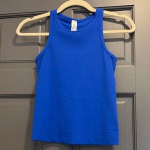 lululemon athletica Blue Razor Back Tank Top